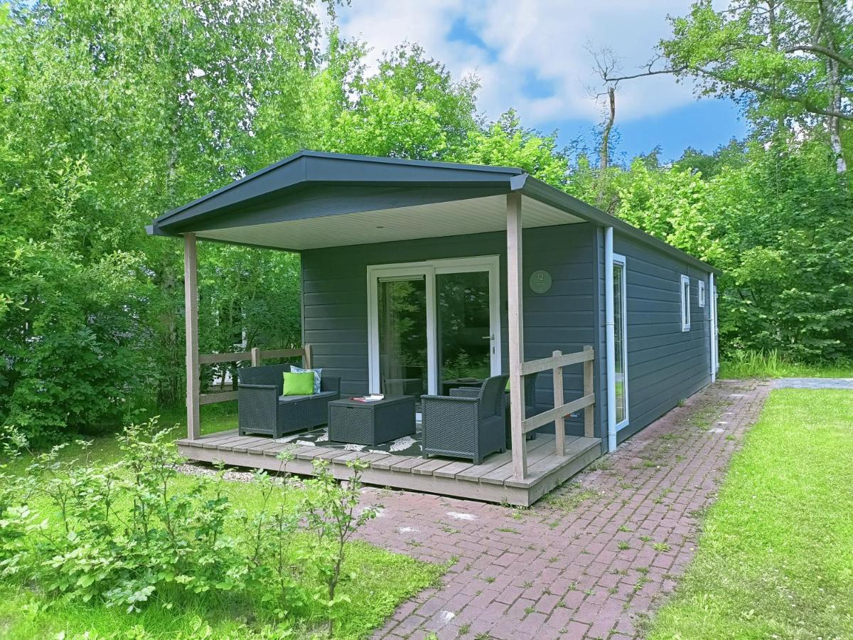 4P Chalet Tolve Met 4 Fietsen Vlakbij Natuurgebieden Drents Friese Wold, Fochteloerveen En Gevangenisdorp Veenhuizen Остервольде Экстерьер фото