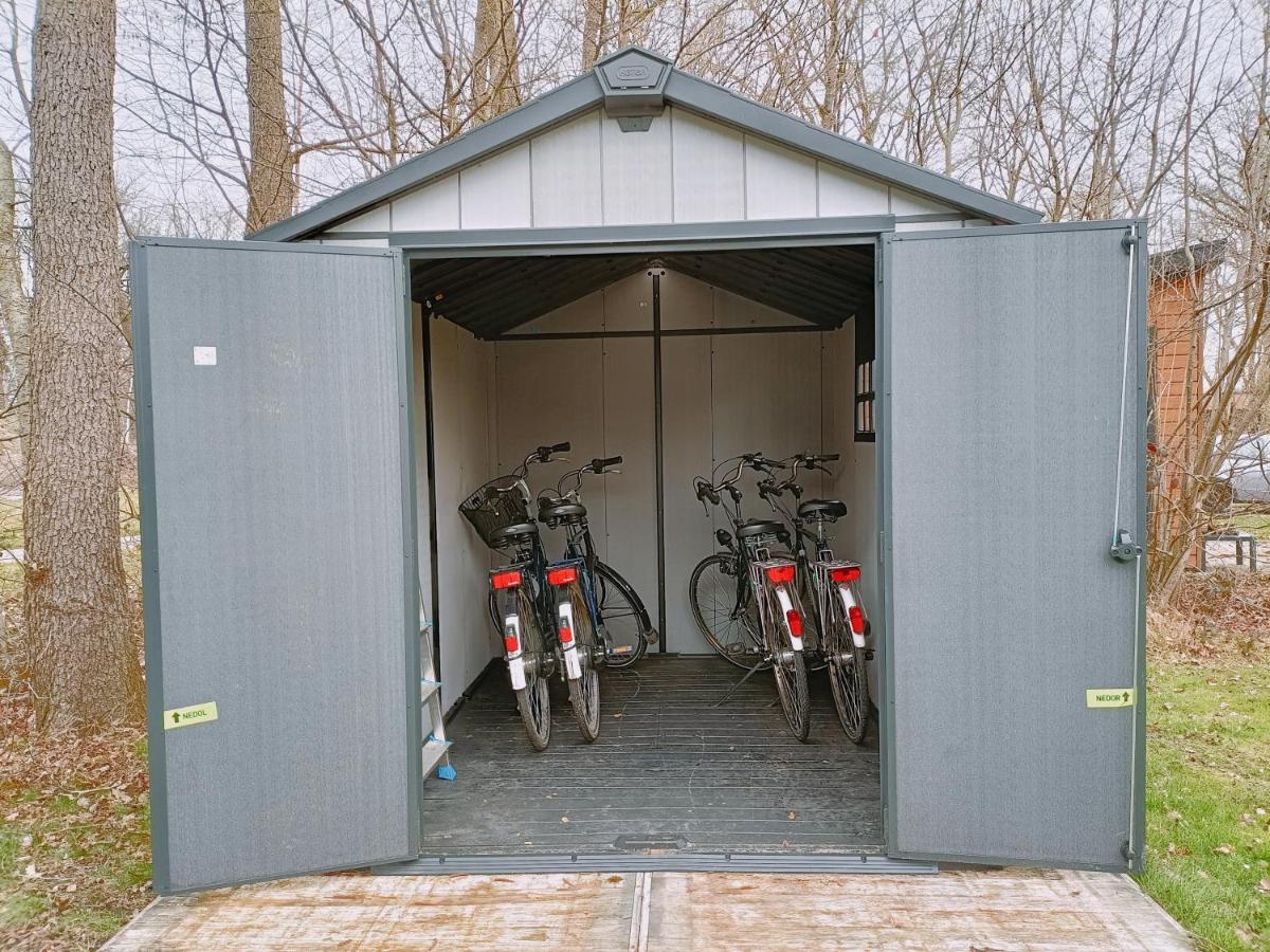 4P Chalet Tolve Met 4 Fietsen Vlakbij Natuurgebieden Drents Friese Wold, Fochteloerveen En Gevangenisdorp Veenhuizen Остервольде Экстерьер фото